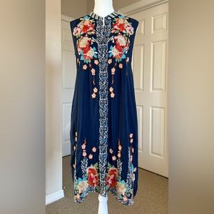 Johnny Was Embroidered Basille Dress, Size S